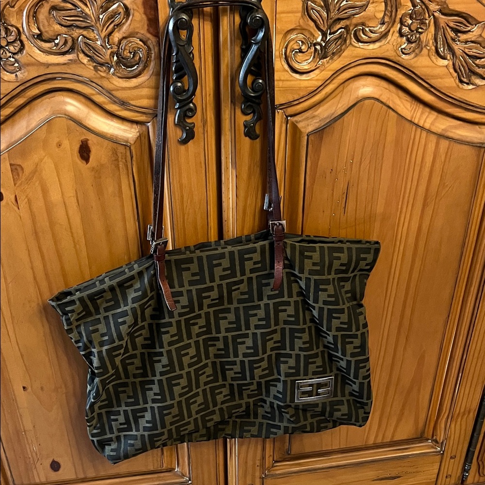 Authentic Fendi Brown Tote Bag